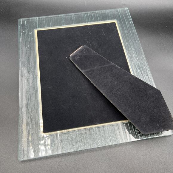 Vintage Benjamin Martin Art Glass Textured Picture Frame 8 x 10" Modern - Picture 4 of 9